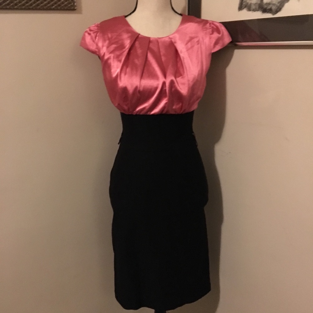 Cutest Spandex Bottom Blk/Pnk Dress